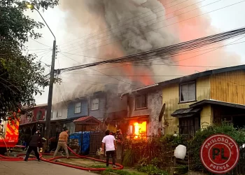 Incendio en Río Negro destruye cinco viviendas y deja tres personas lesionadas